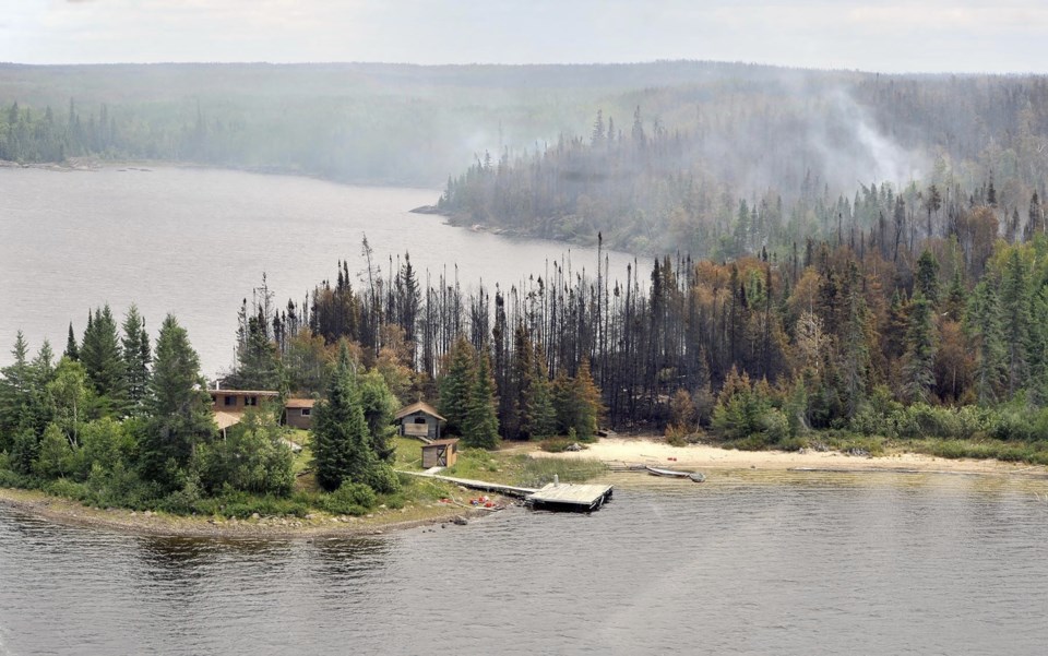 Forest fire Trapline Lake August 2018