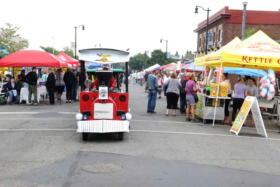  The two dollar train ride is one of the most popular aspects o thwe Westfort Street Fair. (Michael Charlebois, tbnewswatch.com)