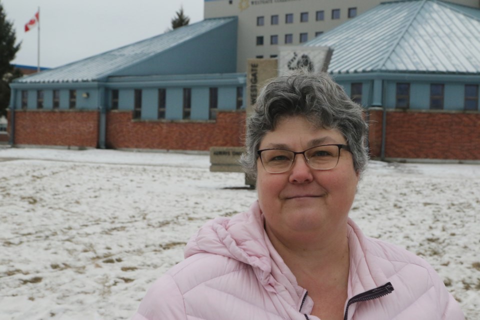 Debbie Hill is the mother of a Grade 10 student at Westgate High School whose concerned about students crossing streets with high levels of traffic in light of a new smoking a law. (Michael Charlebois, tbnewswatch)
