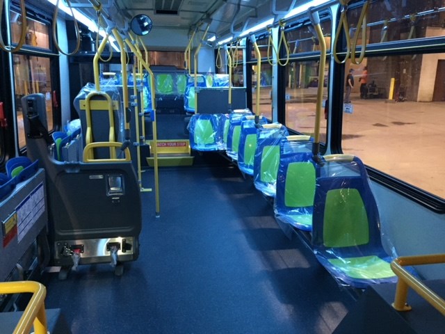 Thunder Bay Transit’s new buses have new seating arrangement and material
