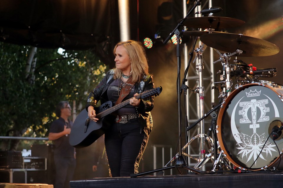 Melissa Etheridge pays the Thunder Bay Blues Festival on Friday, July 6, 2018. (Leith Dunick, tbnewswatch.com)