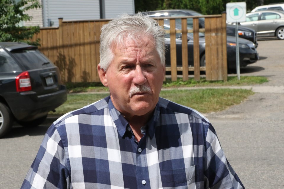Ken Allan was forced out of a Shuniah business on Tuesday afternoon. (Michael Charlebois, tbnewswatch)