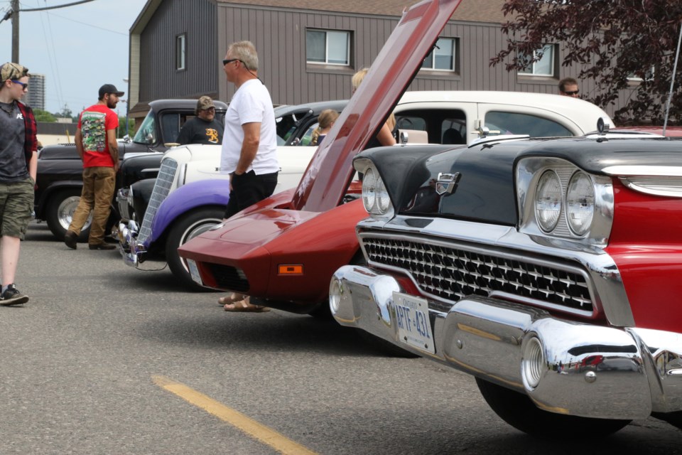 Over 1,000 car enthusiasts flocked to the lot at Fat Guys Auto Parts to take part in a car show n Saturday, July 28, 2018. (Michael Charlebois, tbnewswatch)