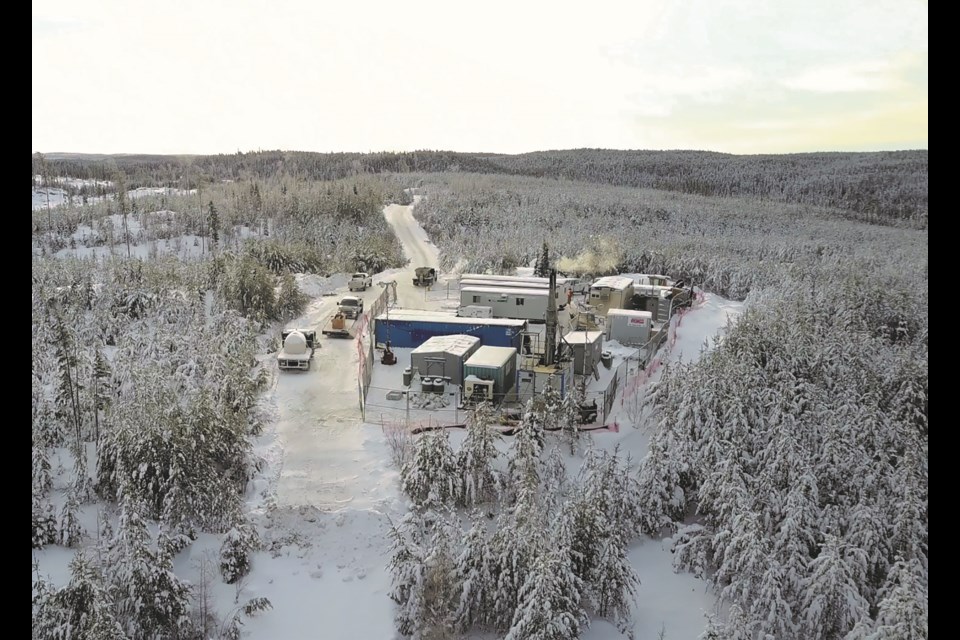 The last of six one-kilometre-deep boreholes has been completed west of Ignace (NWMO photo)