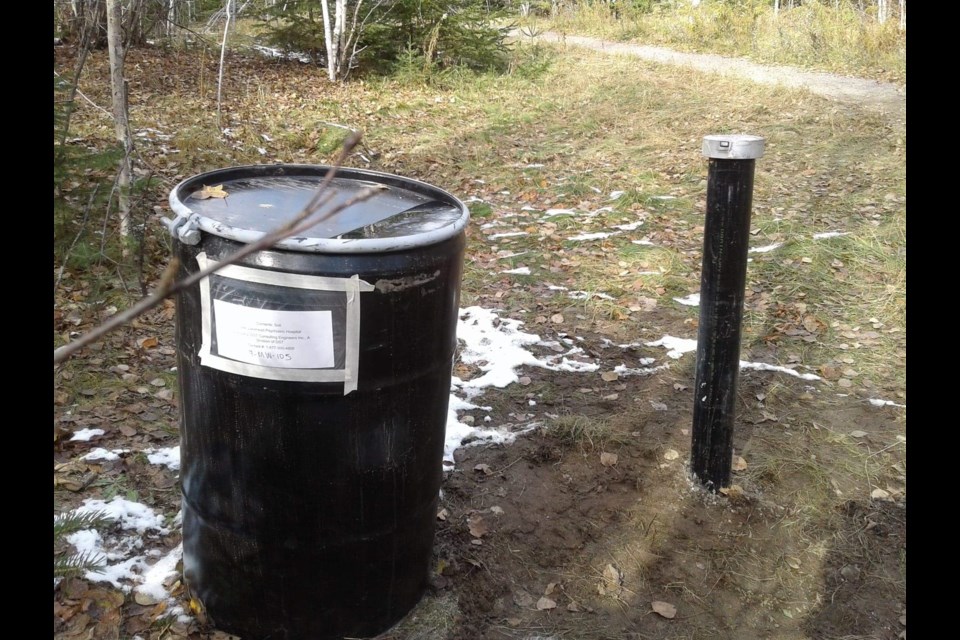 A crew has drilled several holes in the ground as part of soil tests along the walking trails on the site of the former Lakehead Psychiatric Hospital (Tbnewswatch) 