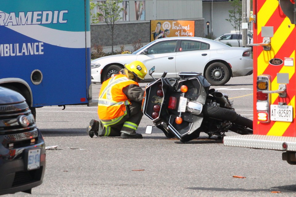 Motorcycle crash