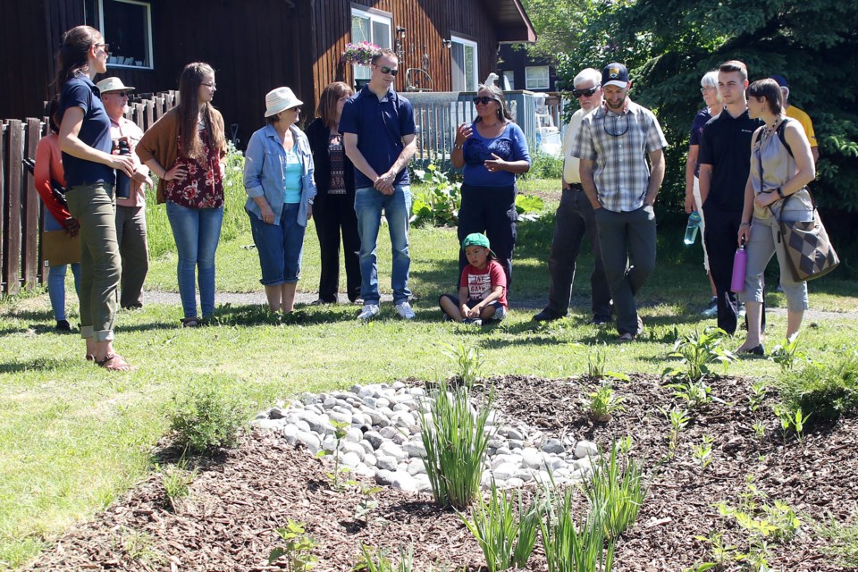 Three rain gardens have been installed at strategic locations at the Castlegreen Housing Co-operative and were unveiled officially on Thursday, June 14, 2018. (Leith Dunick, tbnewswatch.com)