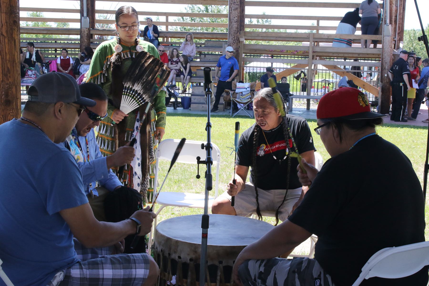 Gino Shows Bure The Meaning Of Friendship - First Nations Drum