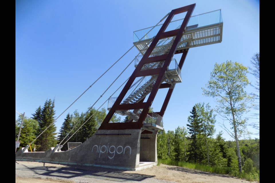   The 12-metre tower is part of a $2.8 million waterfront development        