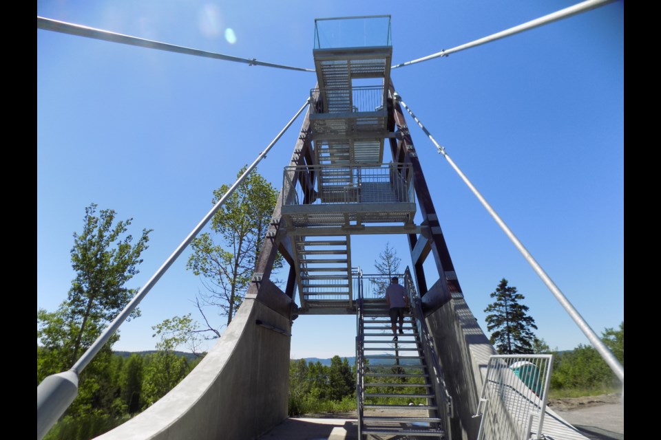 Nipigon's new observation tower is already drawing visitors (Township of Nipigon photo)          