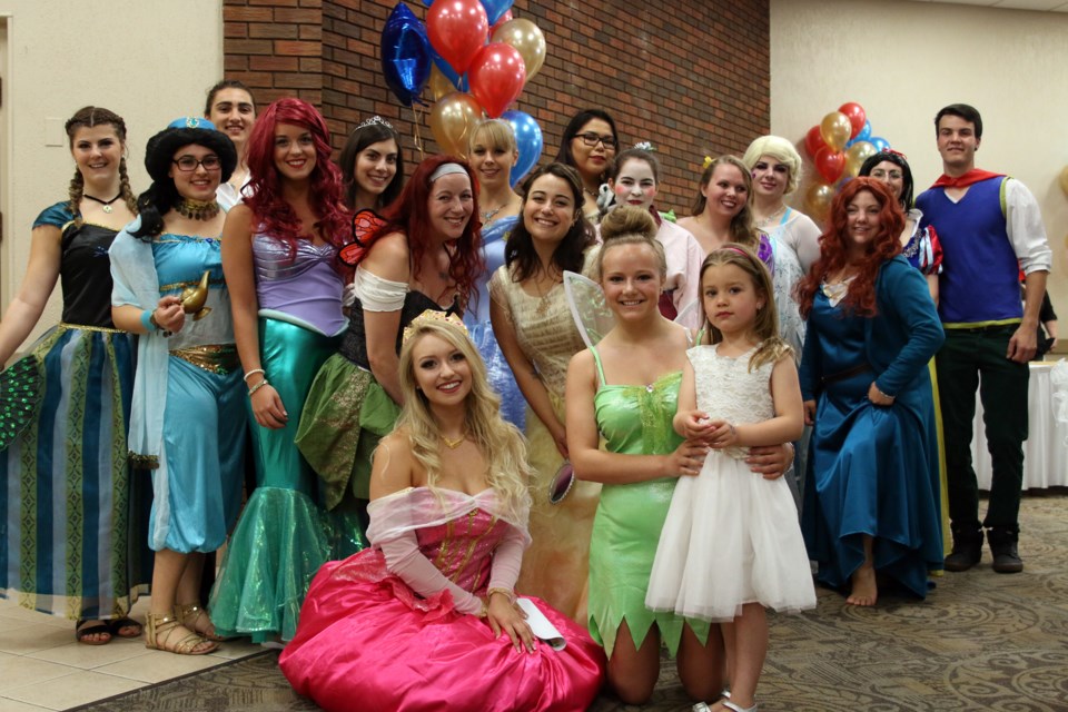Makynlee Lapoint, 5, got to meet some very special princesses during the 4th Annual Cystic Fibrosis Princess Ball on Sunday. 