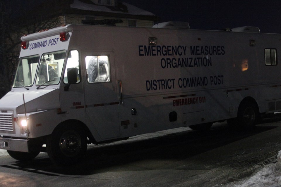 Thunder Bay Police Service officers arrested Charles Casmey when the murder suspect surrendered after a standoff on McTavish Street on Thursday, March 1, 2018. (Matt Vis, tbnewswatch.com)