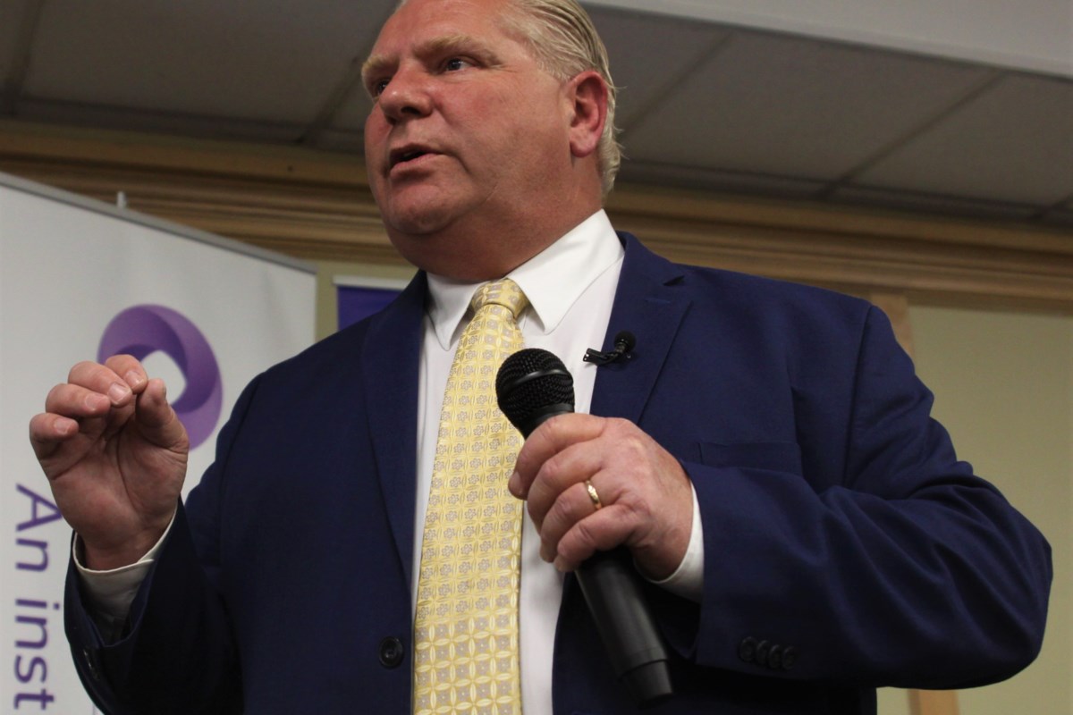 Doug Ford in town tomorrow morning - North Bay News