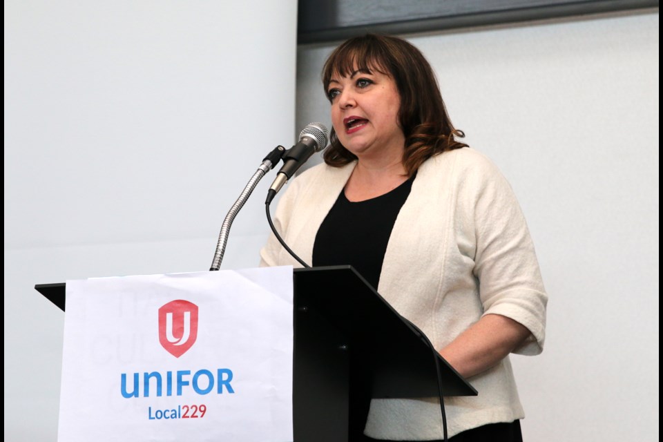Natalie Mehra, executive director of the Ontario Health Coalition, said staffing shortages is an issue impacting long-term care homes across the province. (Photos by Doug Diaczuk - Tbnewswatch.com). 