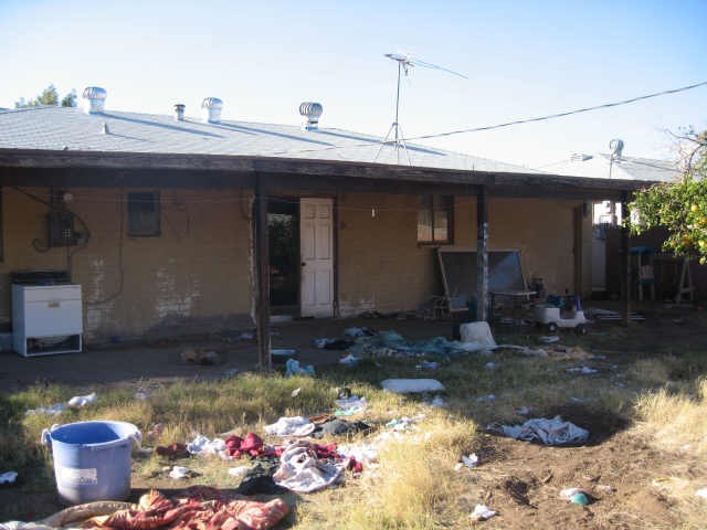 messy yard