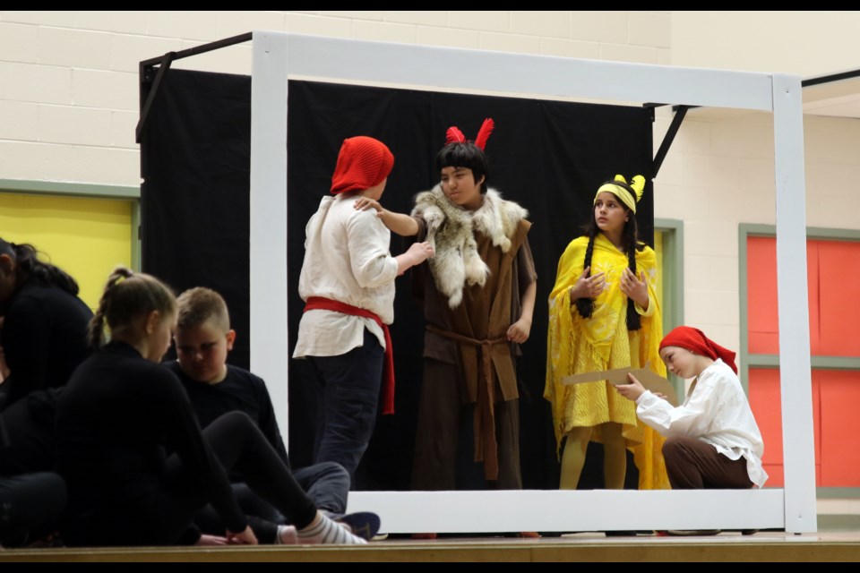 Students from grades 5 and 6 attending St. Elizabeth School have performed the play three times since December. (Michael Charlebois / tbnewswatch)