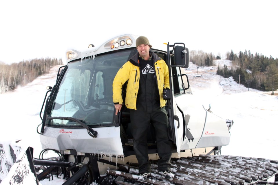 Daniel Kardas, co-owner of Mount Baldy Ski Area, said he expects tubing and magic carpet runs to be open by next weekend, as well as the Main run. (Photos by Doug Diaczuk - Tbnewswatch.com). 