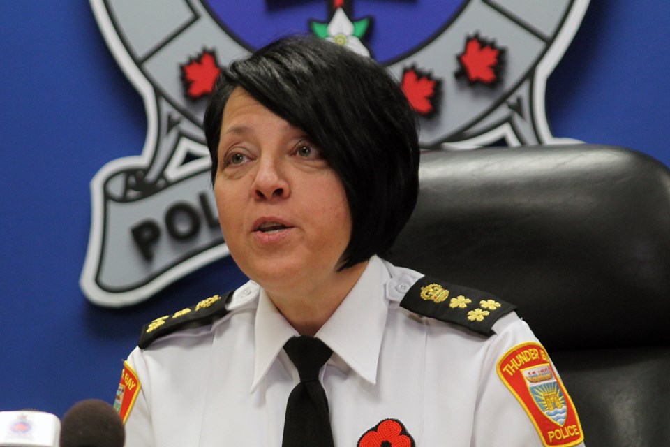Sylvie Hauth was named the new chief of the Thunder Bay Police Service on Thursday, November 1, 2018. (Matt Vis, tbnewswatch.com)