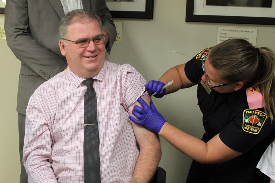 Norm Gale flu shot