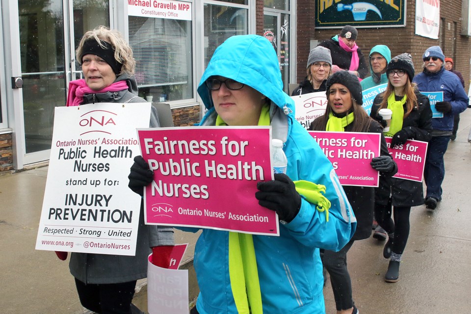 Thunder Bay Health Unit Picket