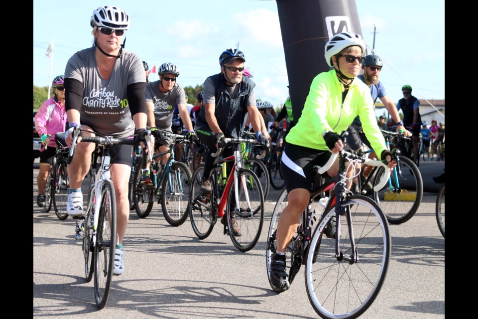The 10th Annual Caribou Charity RIde saw more than 370 cyclists taking to the road on Saturday. (Photos by Doug Diaczuk - Tbnewswatch.com). 