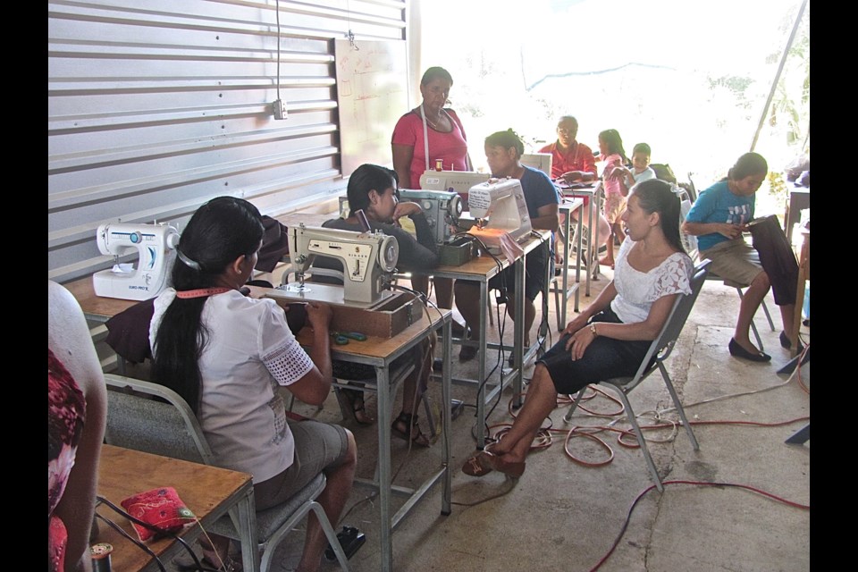 A sewing class in Tutulepeque, El Salvador (submitted photo)