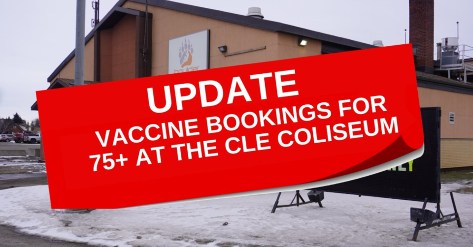 Over 75 vaccine clinic booked