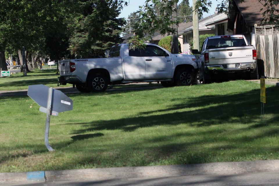 Walsh and Brown crash