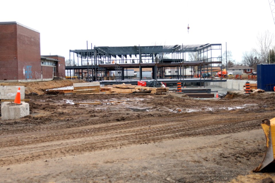 The new elementary school is being built on the field of the now closed Sir Winston Churchill Collegiate. (File). 