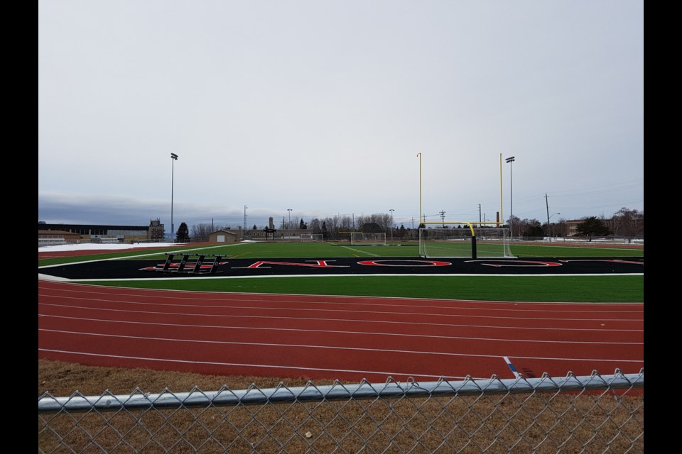 The Thunder Bay Catholic board proposed a dome over the artificial surface at St. Ignatius HS on Gibson Ave (Tbnewswatch)