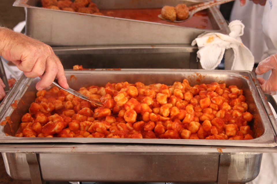 At the 2019 festival, organizers expected to serve more than 4,500 pounds of gnocchi alone (Tbnewswatch file)