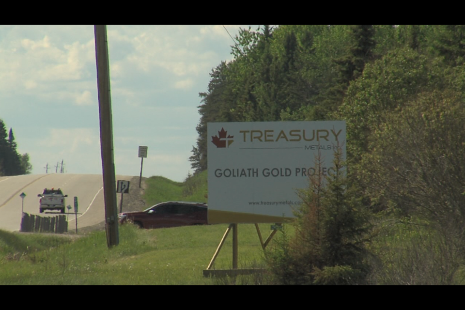 The Goliath gold project is about 20 km east of Dryden, north of Highway 17 (Adam Riley/TBTV)