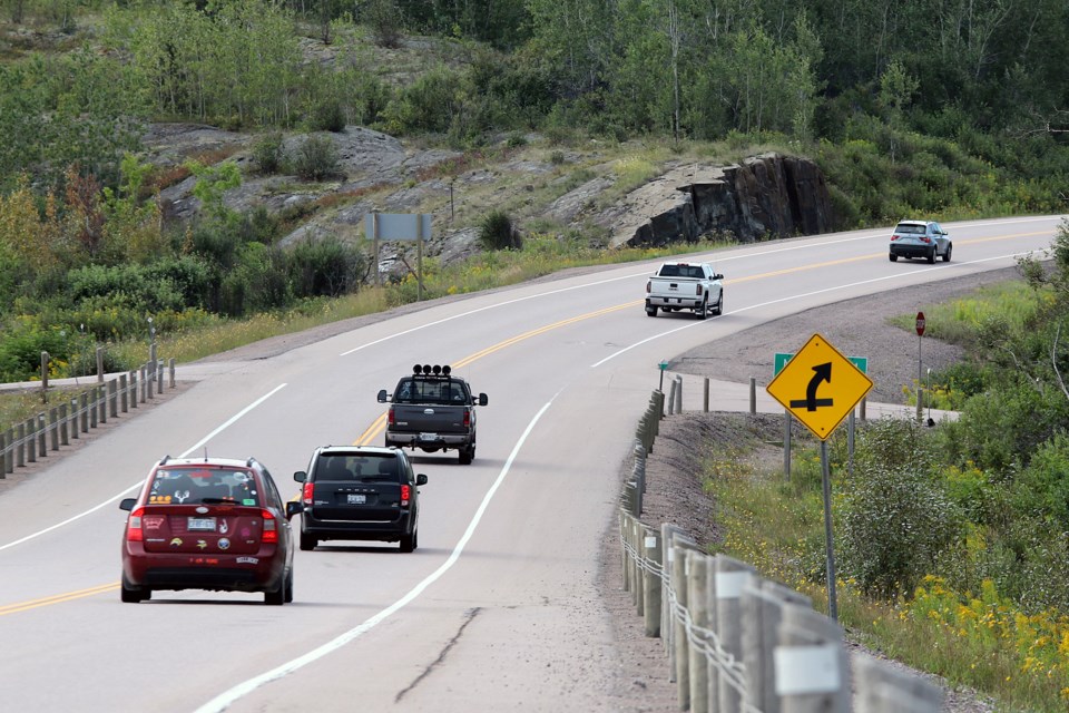 The federal government is offering to spend $37 million to twin an 8.6-kilometre stretch of Highway 11-17 near Dorion, but the money is contingent on matching funds from the province. (Leith Dunick, tbnewswatch.com)