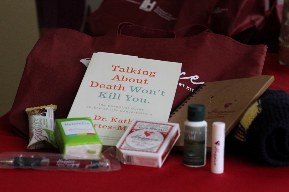 The comfort kit by Hospice Northwest are designed for palliative care patients or families dealing with the upcoming or recent death of a loved one. (Michael Charlebois, tbnewswatch)