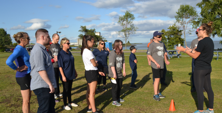 Newmont Goldcorp employees joined Special Olympics athletes for summer training. (Photo supplied)