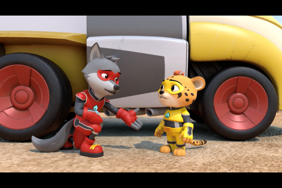 Thunder Bay-born comedian Bobby Knauff voices Luka (L) in new children's show Kingdom Force (Photo courtesy of CBC)