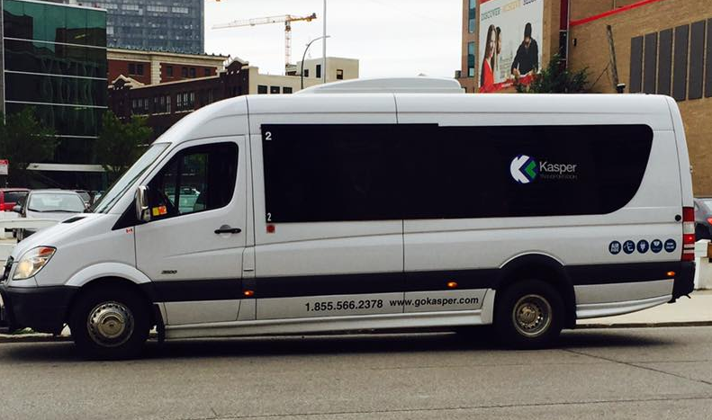Kasper Transportation is using 14-passenger vans on its routes in northern and southern Ontario (Kasper/Facebook)