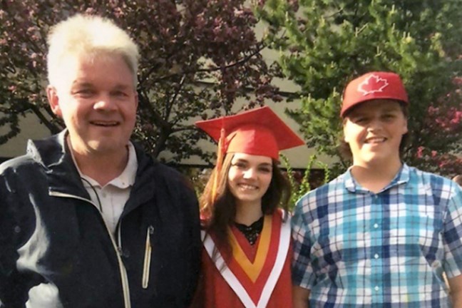 Randy Scheffee and his daughter, Rhiannon and son, Tye. (FILE)