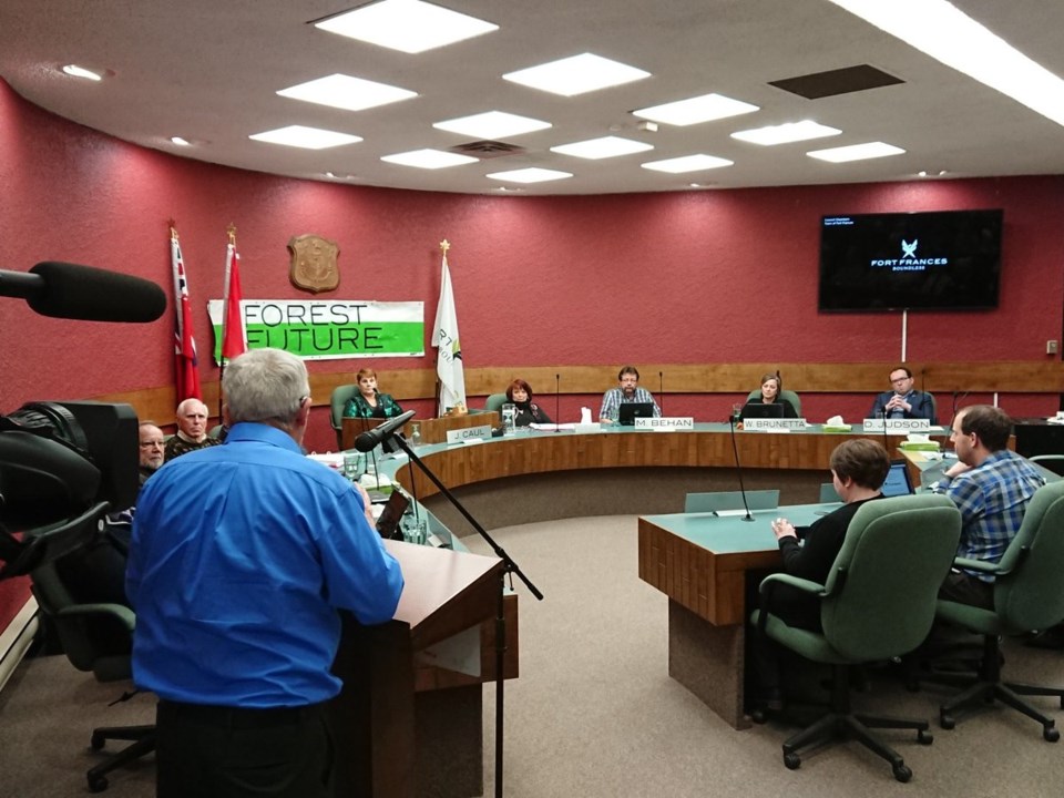 Fort Frances council meeting speaker