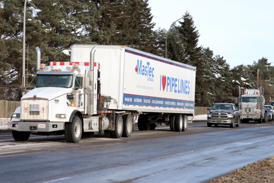 The United We Roll Convoy For Canada arrived in Thunder Bay Saturday afternoon. (Photos by Doug Diaczuk - Tbnewswatch.com). 