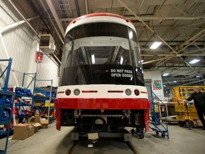 The Bombardier production line in Thunder Bay (file image)