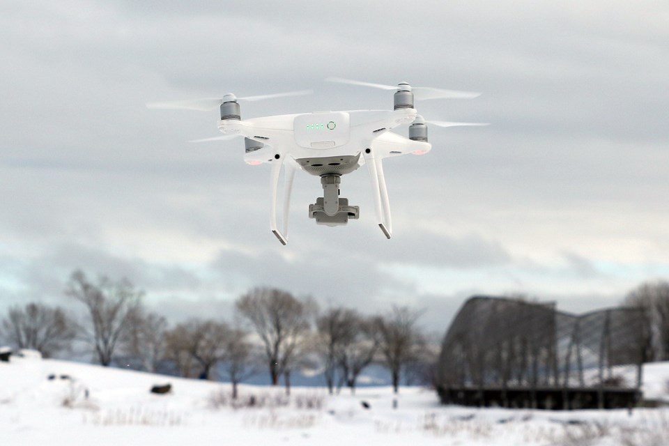New drone regulations, scheduled to come into effect on June 1, would make it illegal to fly a drone like this in Thunder Bay. (Leith Dunick, tbnewswatch.com)
