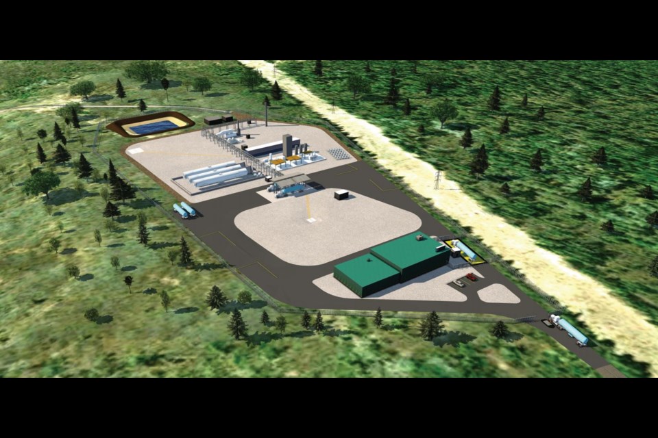 A rendering of the liquefied natural gas plant that would be built north of Nipigon. (Northeast Midstream)