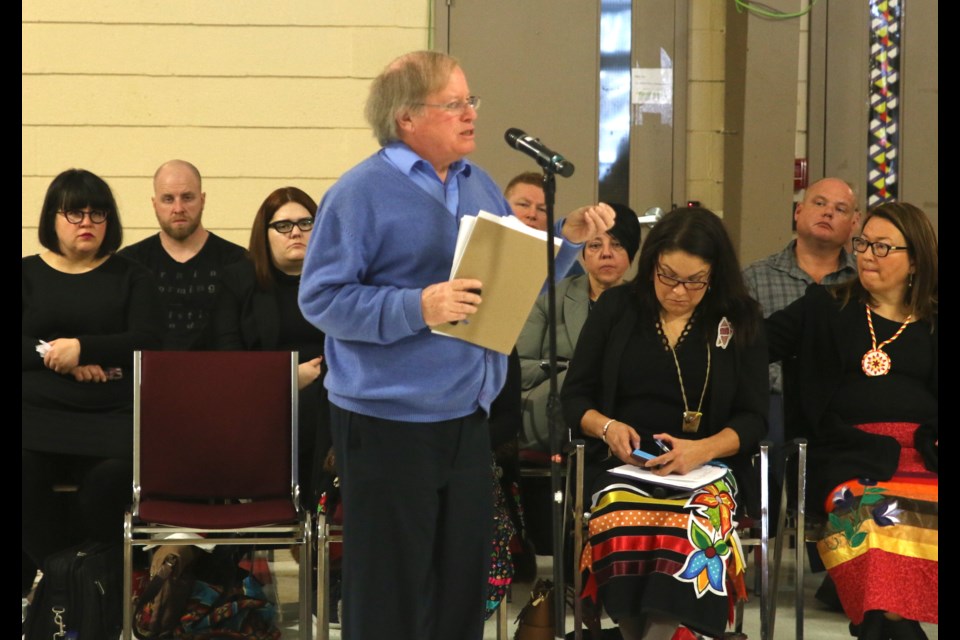 Thomas Lockwood, administrator of the Police Services Board, also apologized to the Indigenous community for the Police Services Board failures when serving the Indigenous community. 