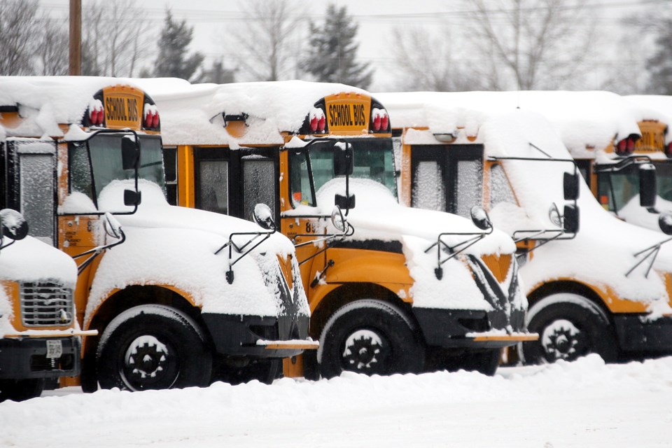 School Bus Snow