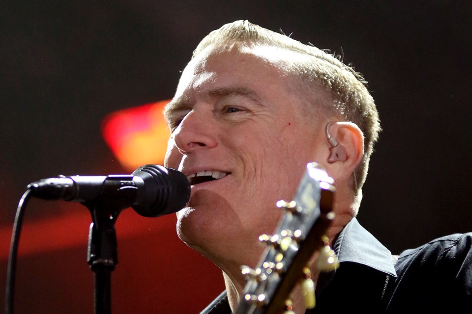 Bryan Adams performs on Saturday, July 6, 2019 at the Thunder Bay Blues Festival. (Leith Dunick, tbnewswatch.com)