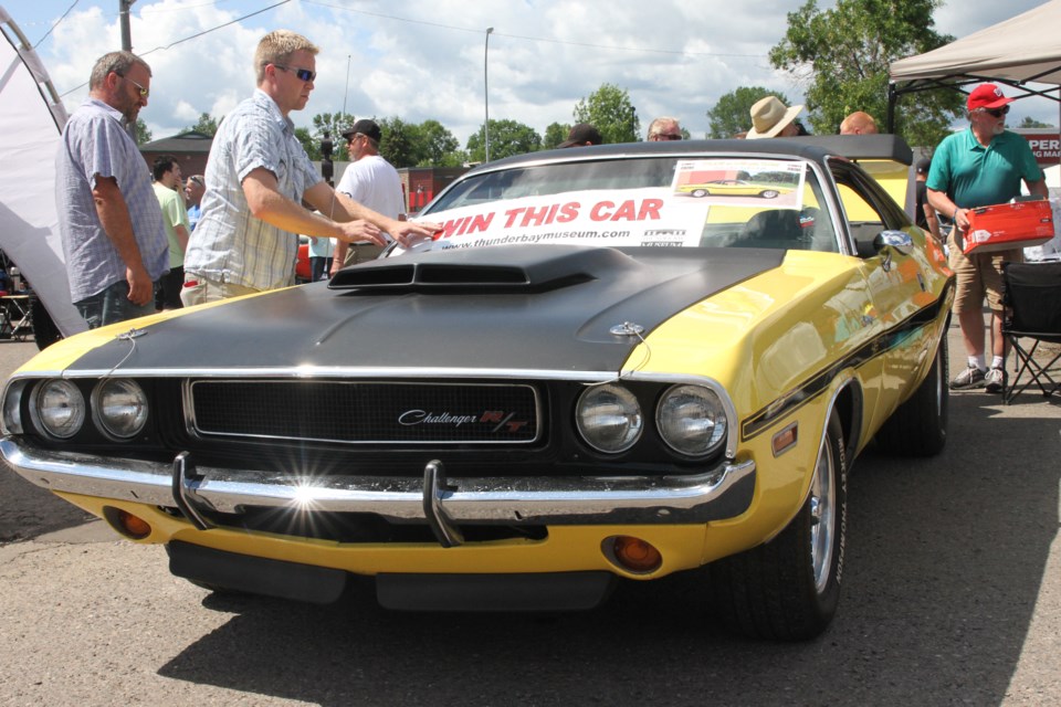 Harvey Arola of British Columbia is the winner of a 1970 Dodge Challenger R/T with an estimated value of $40,000. (Michael Charlebois, tbnewswatch)