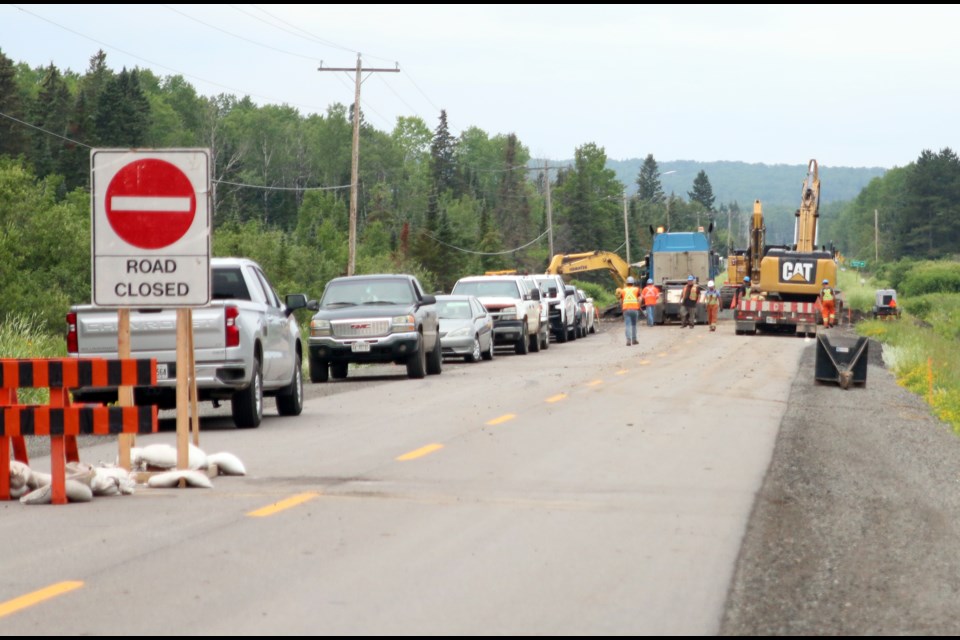 Scheduled roadwork to replace a culvert at Cedar Creek has resulted in additional road closures on Highway 590. 