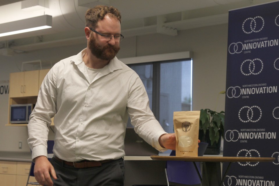 Sean Murray, CEO of Canada West Maple, at the Costarter Business Accelerator graduation. (Michael Charlebois, tbnewswatch)