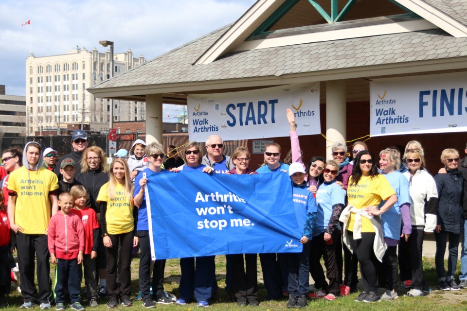 More than 150 people participated in the 10th Annual Walk for Arthritis this year. (Photos by Doug Diaczuk - Tbnewswatch). 